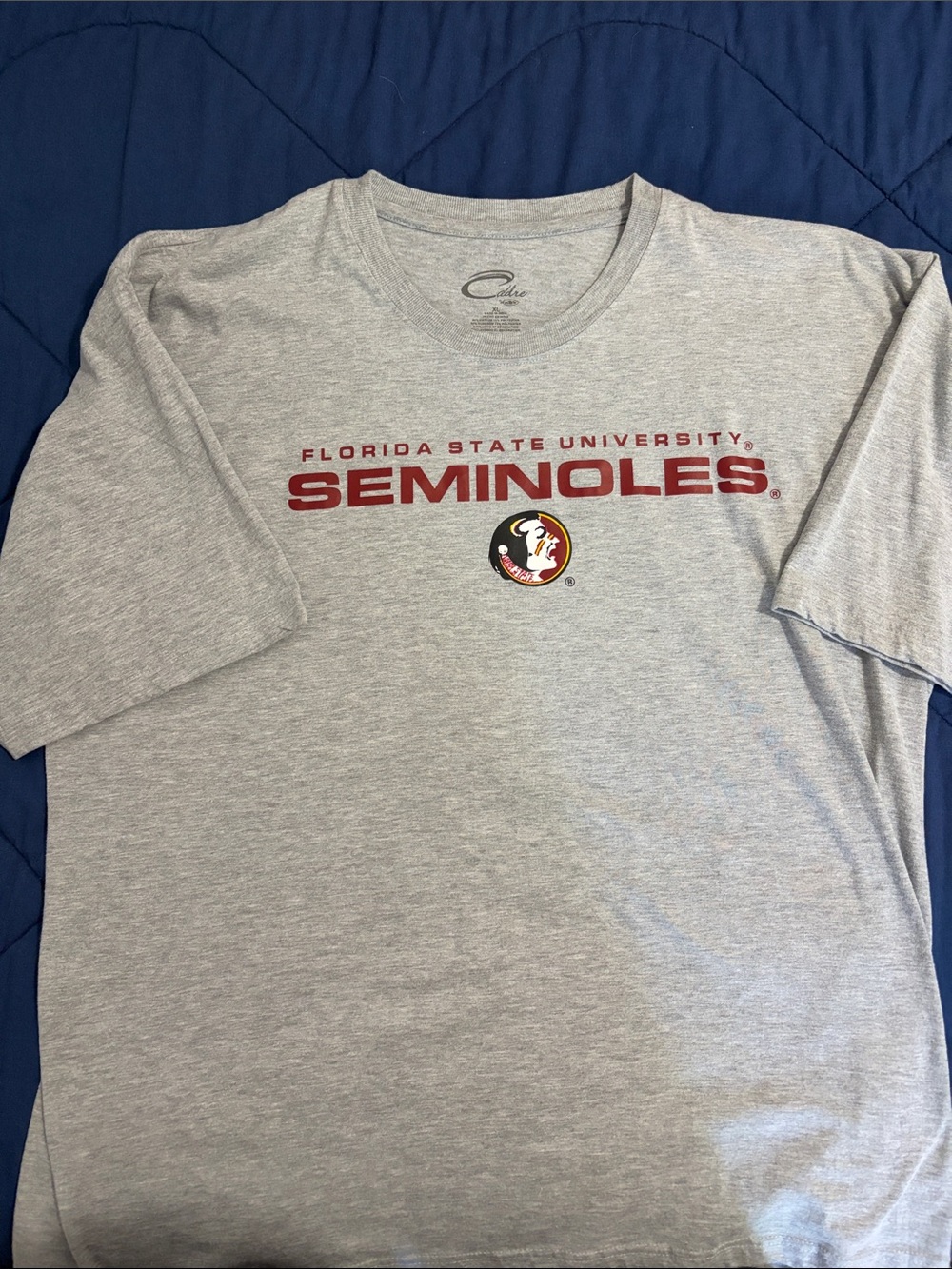 Florida State University Seminoles Gray Short Sleeve Tee